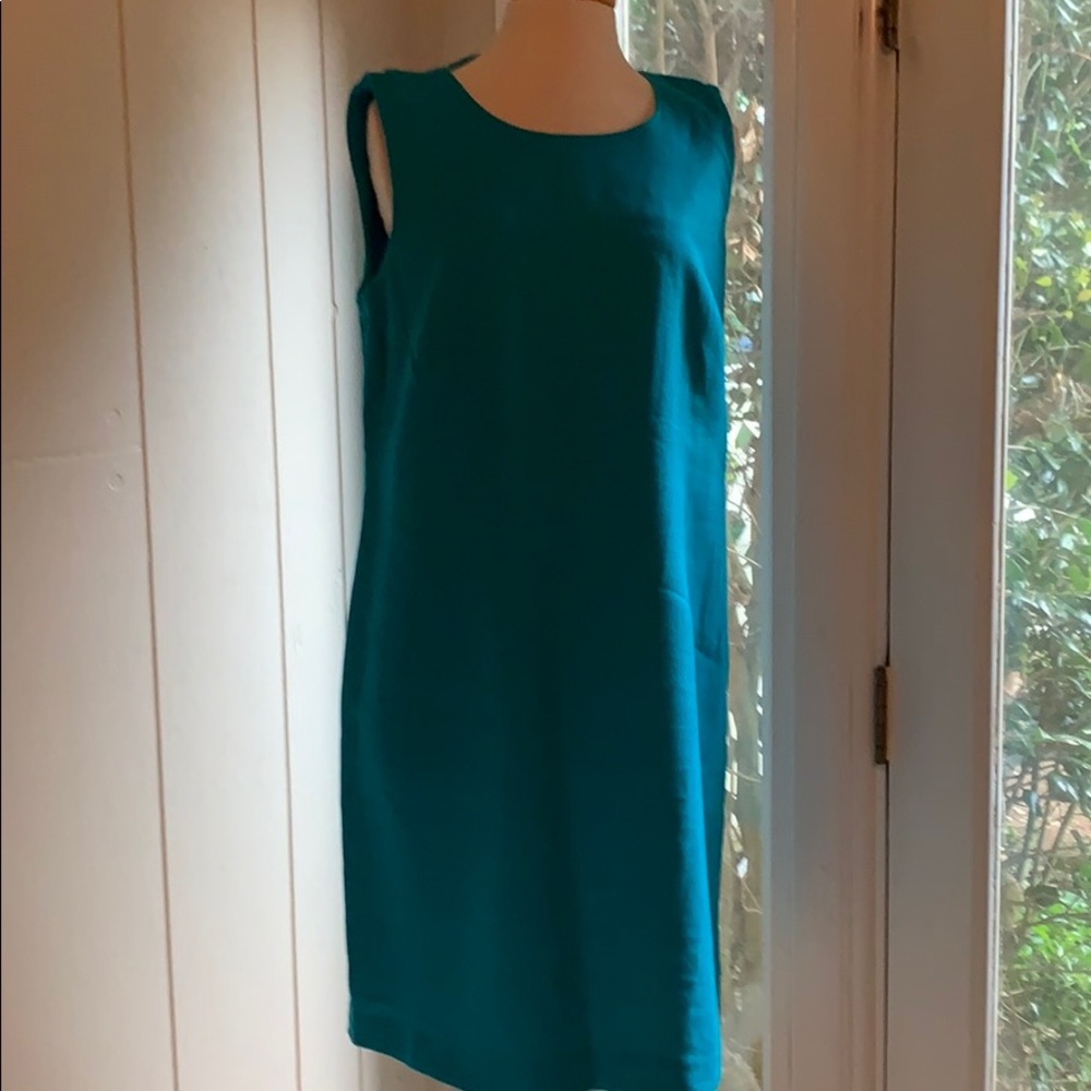 Turquoise shift dress